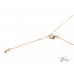  Колие с Черни Диаманти от 18К Розово Злато Bloom Jewellery